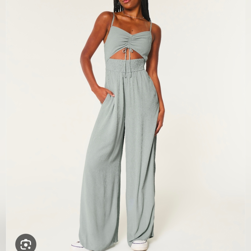 Hollister Cinched Ruched Jumpsuit